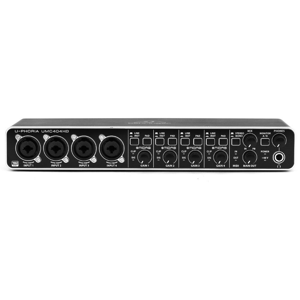 Audio Behringer Umc404hd U-Phoria Interface UMC404HD