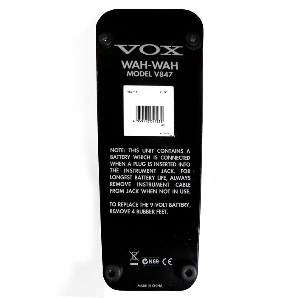 Pedal Vox Wah V847a V847A