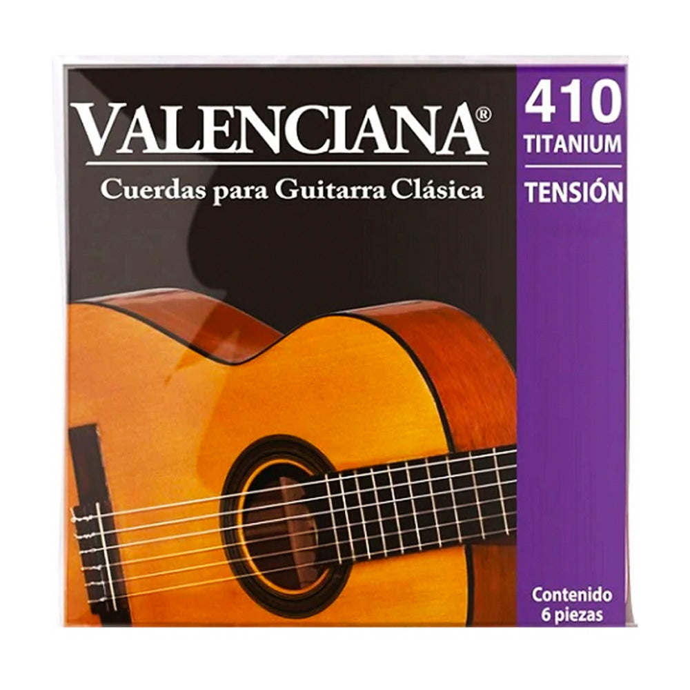 Encordadura Guitarra Acústica Valenciana 410 Titanium VAGS410T