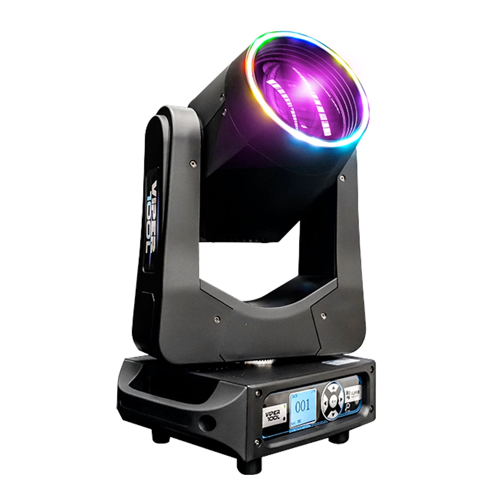 Super Bright VIPER100L Estuche con 4 Cabezas beam led 100w + Aro Led RGB