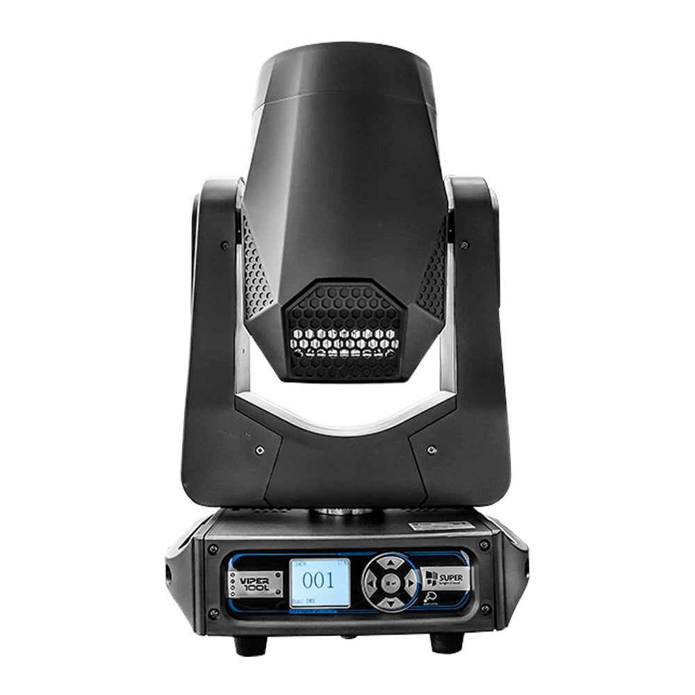 Super Bright VIPER100L Estuche con 4 Cabezas beam led 100w + Aro Led RGB