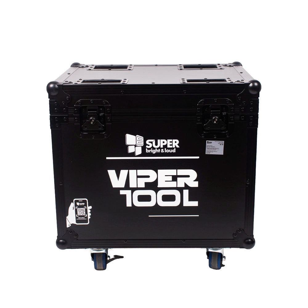Super Bright VIPER100L Estuche con 4 Cabezas beam led 100w + Aro Led RGB