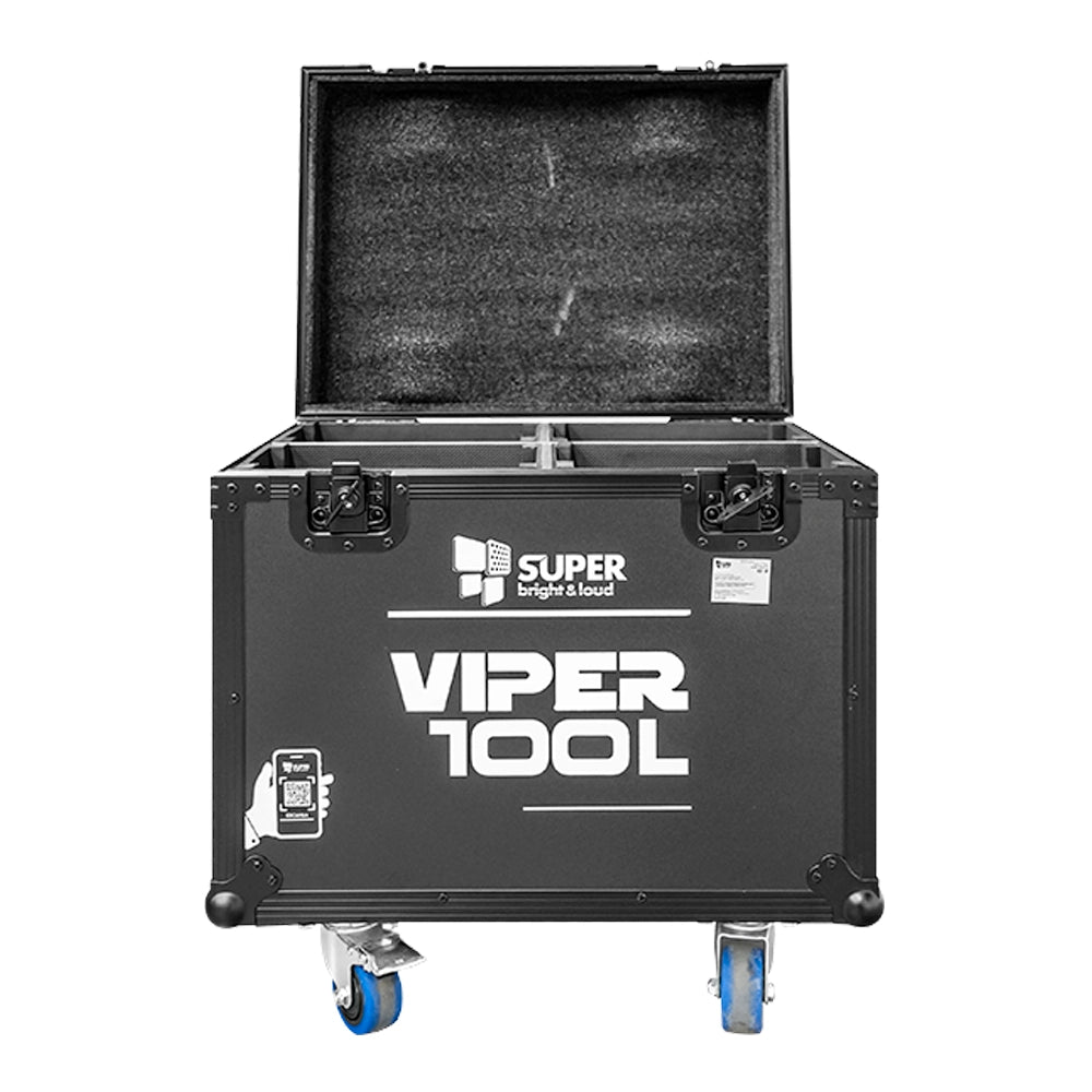 Super Bright VIPER100L Estuche con 4 Cabezas beam led 100w + Aro Led RGB