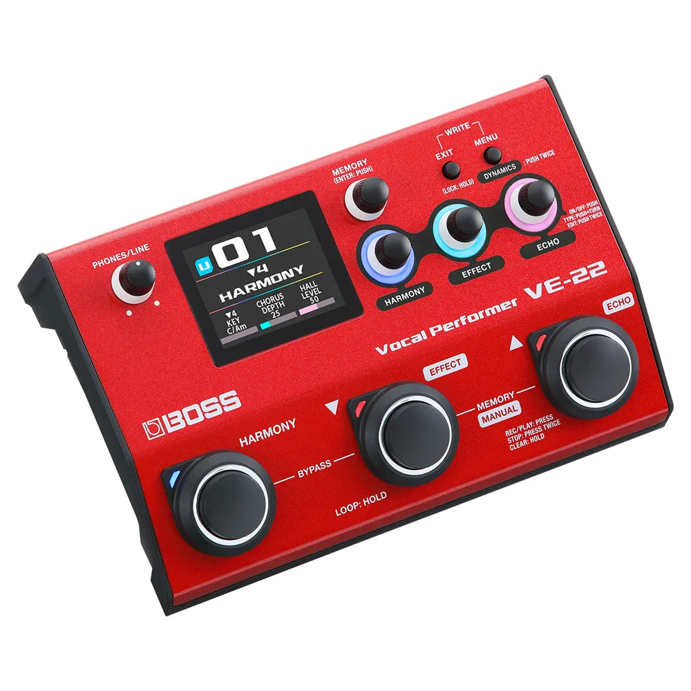Boss Ve22 Procesador Para Voz Con Doble Pedal Vocal Performer