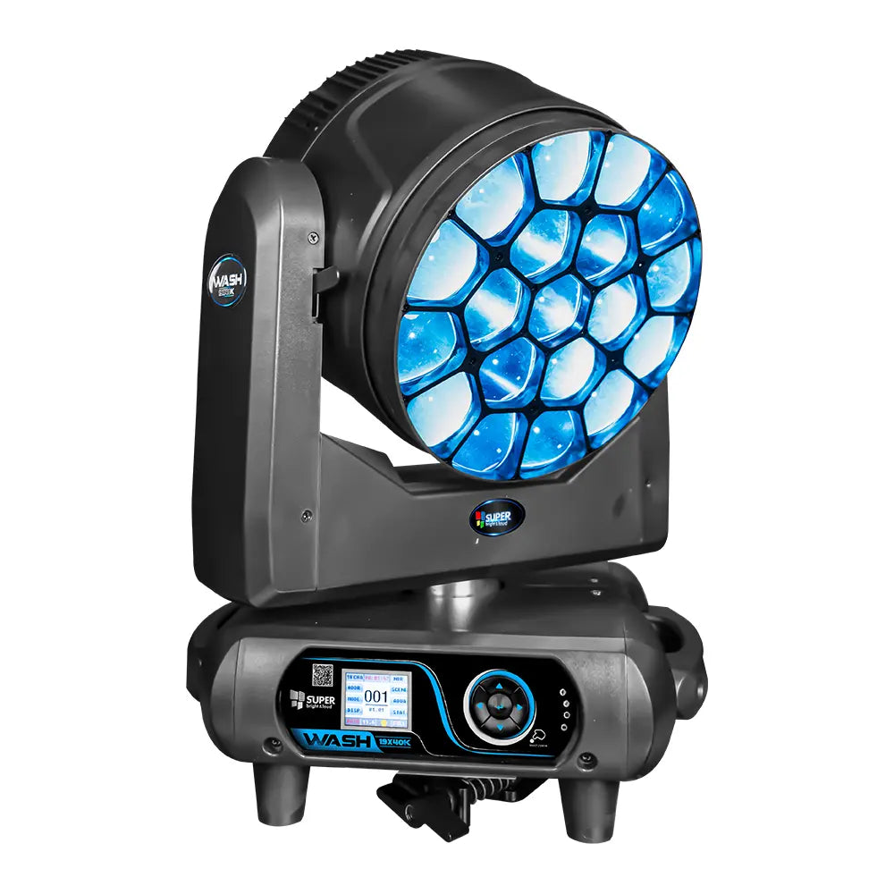 Super Bright Wash19x40k Iluminación Cabeza Móvil Led Rgbw 4 En 1, 19 X 40