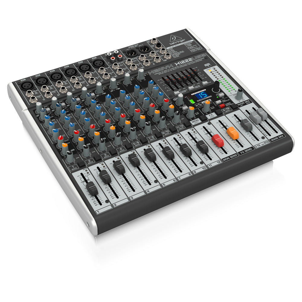 Mezcladora Analógica Xenyx de 12 canales Interface USB BEHRINGER X1222USB