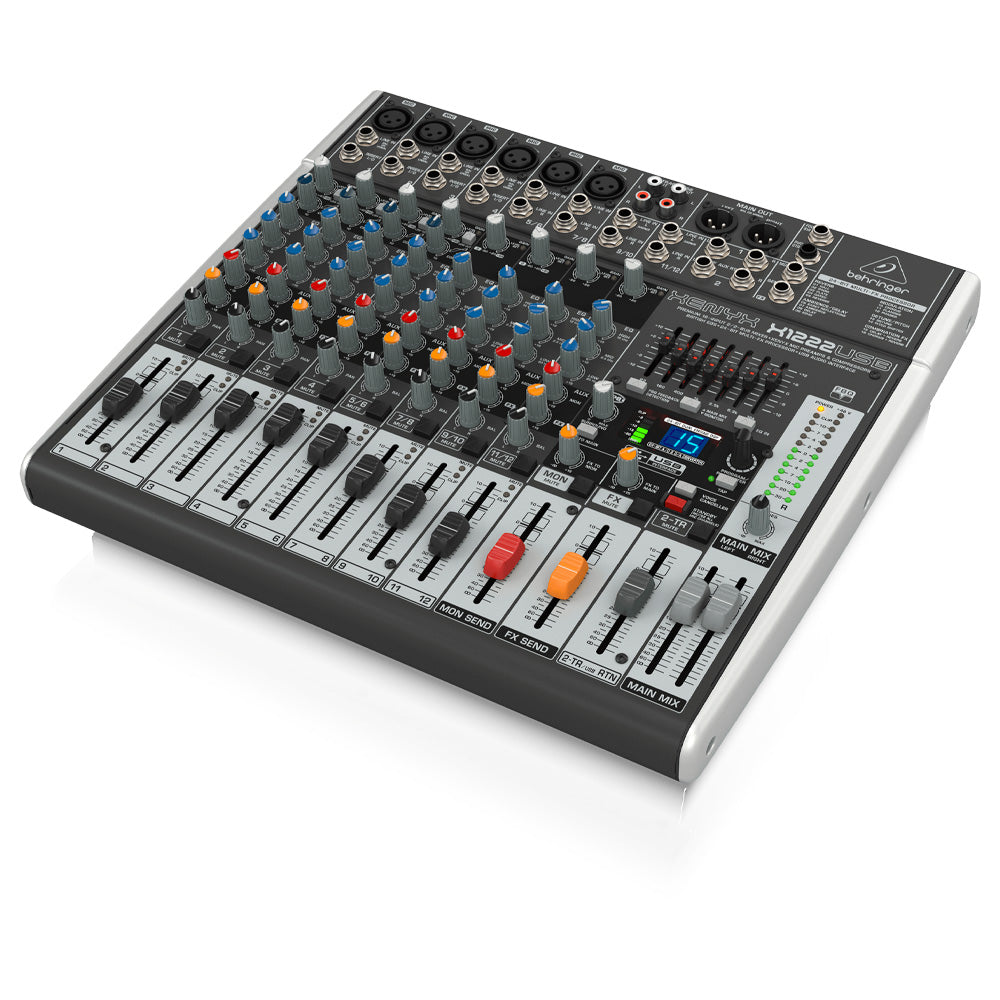 Mezcladora Analógica Xenyx de 12 canales Interface USB BEHRINGER X1222USB