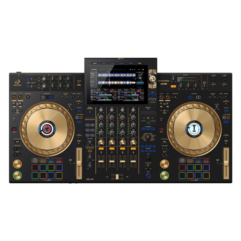 Alphatheta XDJAZN Sistema DJ profesional Todo en Uno de 4 canales Negro con Dorado