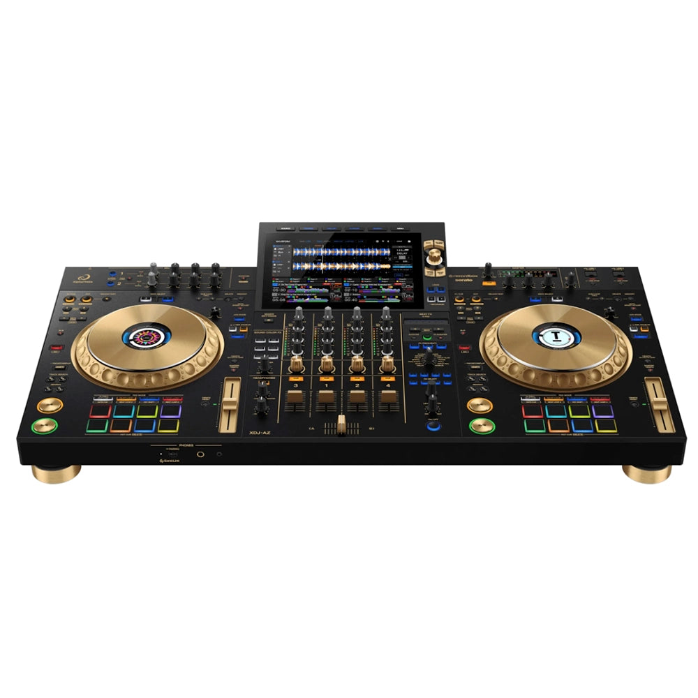 Alphatheta XDJAZN Sistema DJ profesional Todo en Uno de 4 canales Negro con Dorado