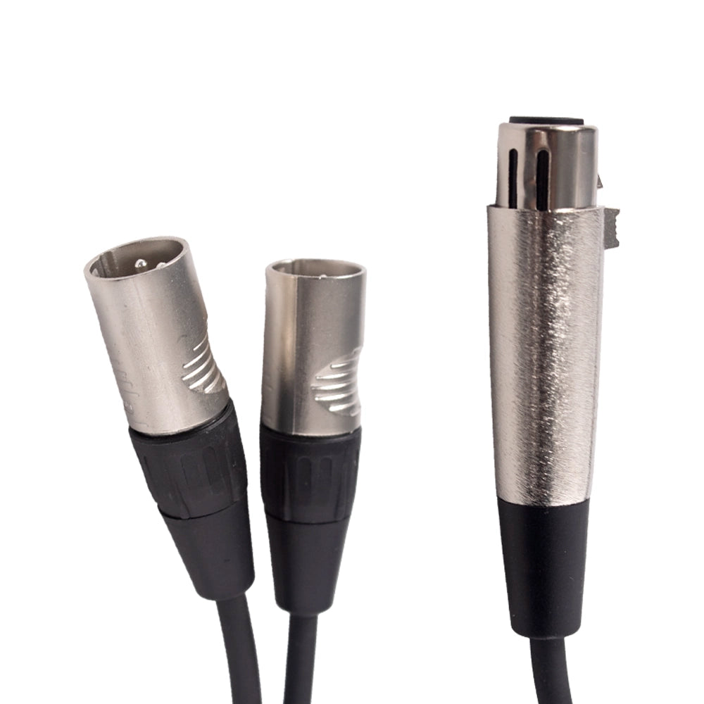 Rapco YFM328 Cable Y XLRF(2) A XLRM de 1 Mtr