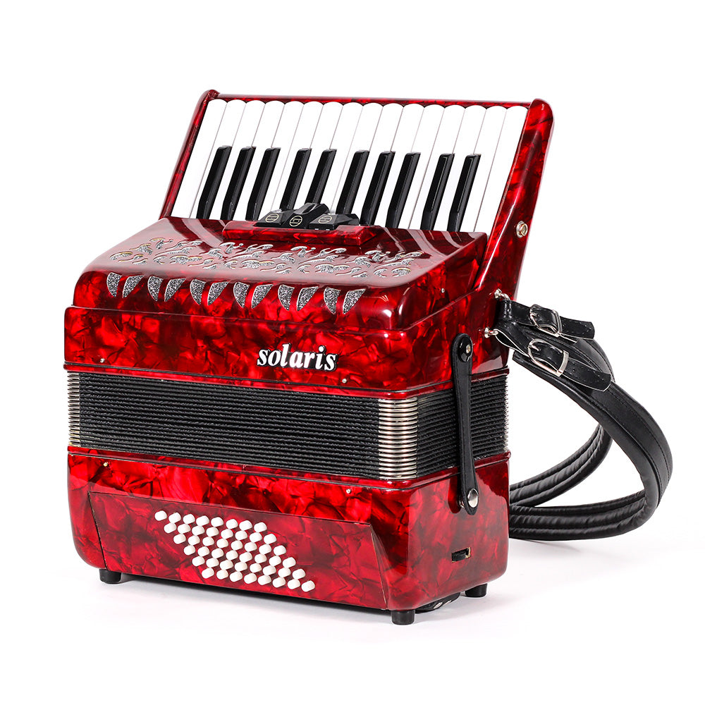 Acordeón Solaris Yjp2648 26 Tec 48 Baj 3 Reg Roj YJP2648R