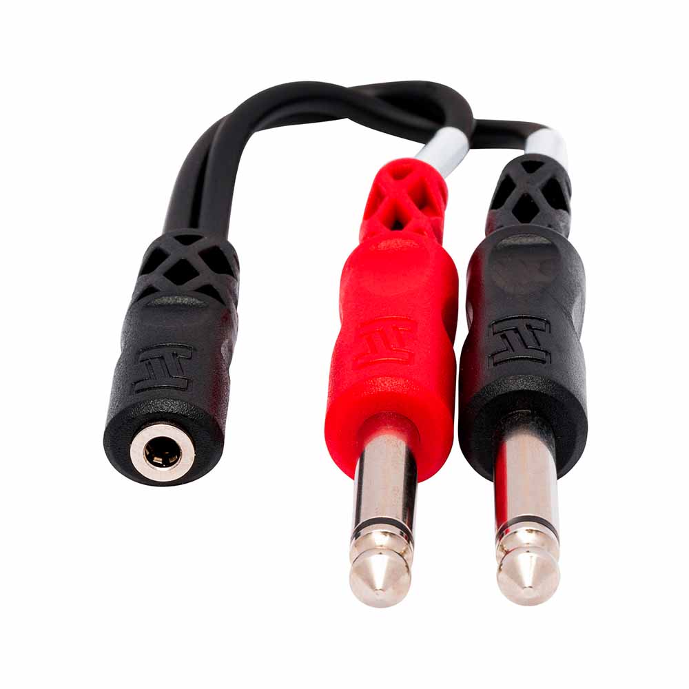 Cable Estereo Breakout Hosa Ymp434 3.5Mm Trsf To Dual 1/4 In Ts YMP434