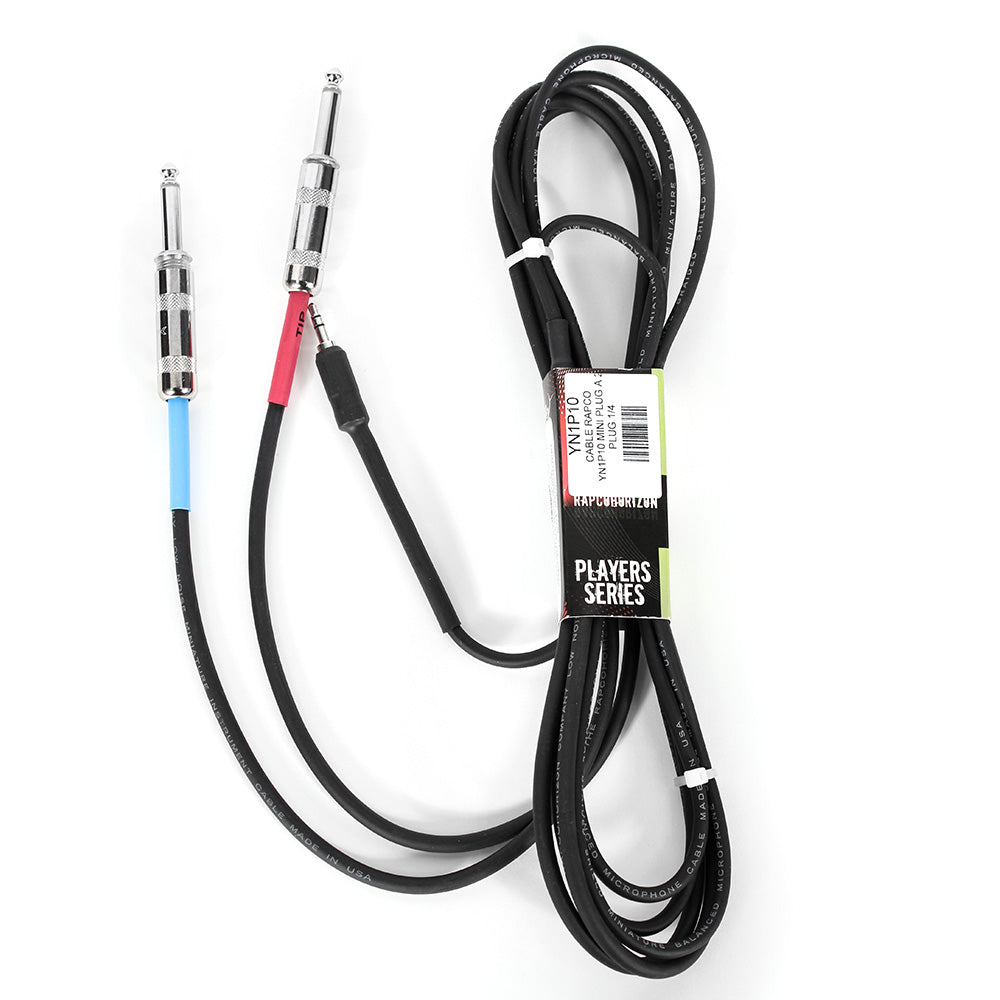 Cable Rapco Yn1p10 Mini Plug A 2 Plug 1/4 YN1P10