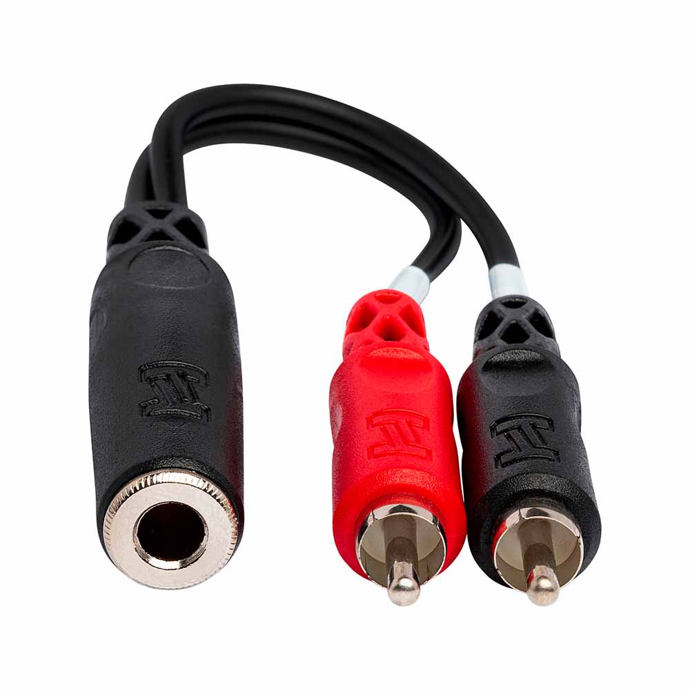 Cable Estereo Breakout Hosa Ypr257 1/4 In Trsf To Dual Rca YPR257