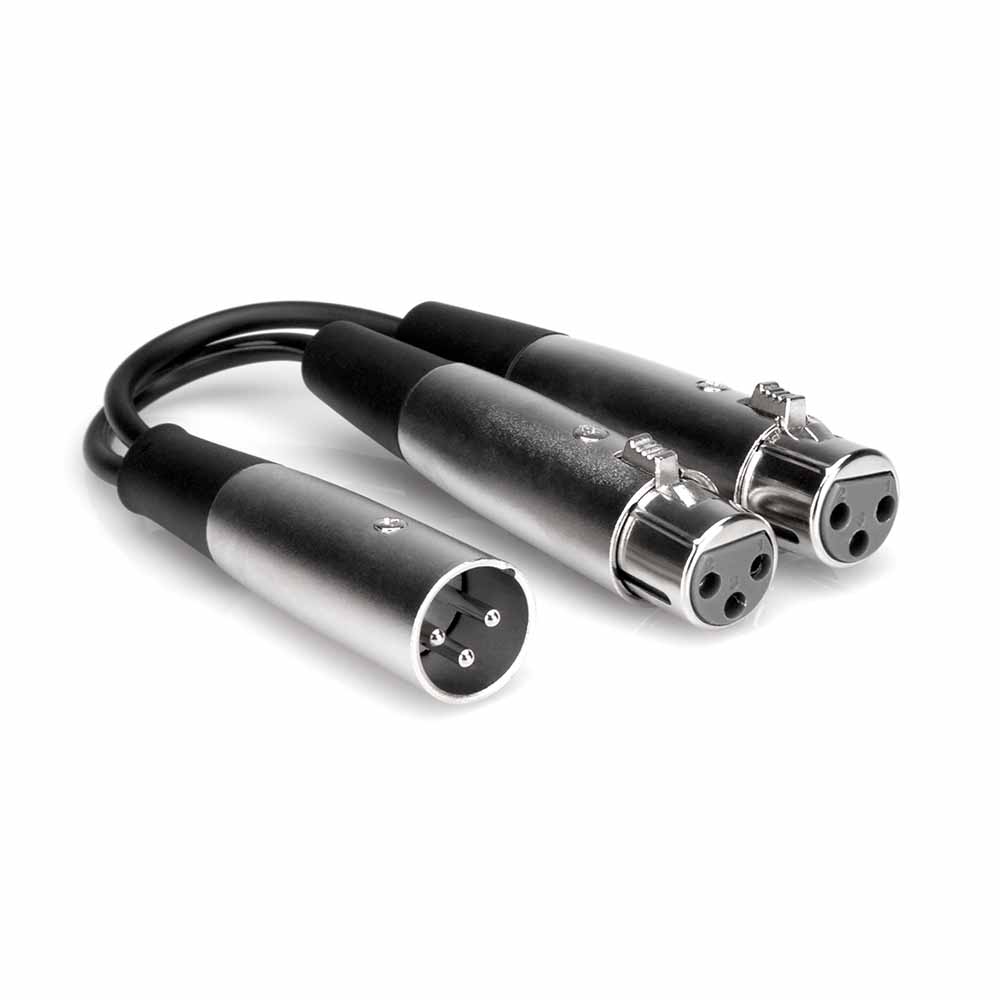 Cable Y Hosa Yxf119 Dual Xlr3F To Xlr3M 6In YXF119