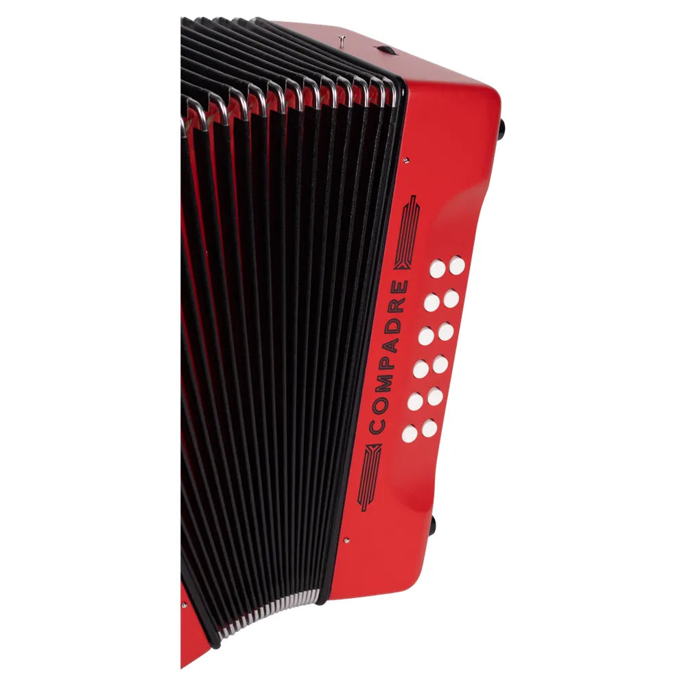 Acordeón Hohner Botones Compadre 31 Botones FA-SIB-MIB Rojo A48441
