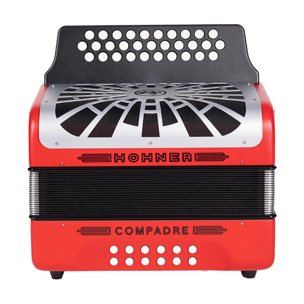 Acordeón Hohner Botones Compadre 31 Botones FA-SIB-MIB Rojo A48441