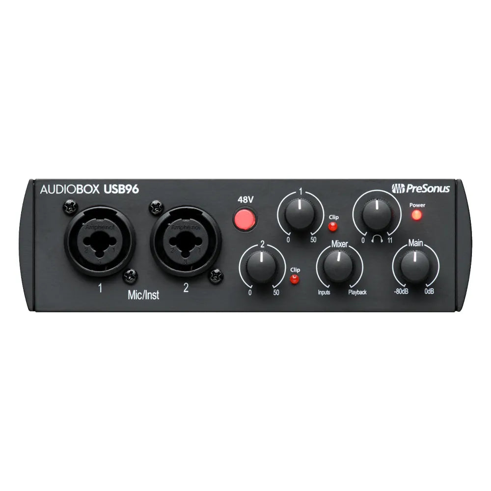 Paquete de Grabación AudioBox 96 Studio MicrófonoM7 Audífonos HD7 PRESONUS AUDIOBOX96STUDIO