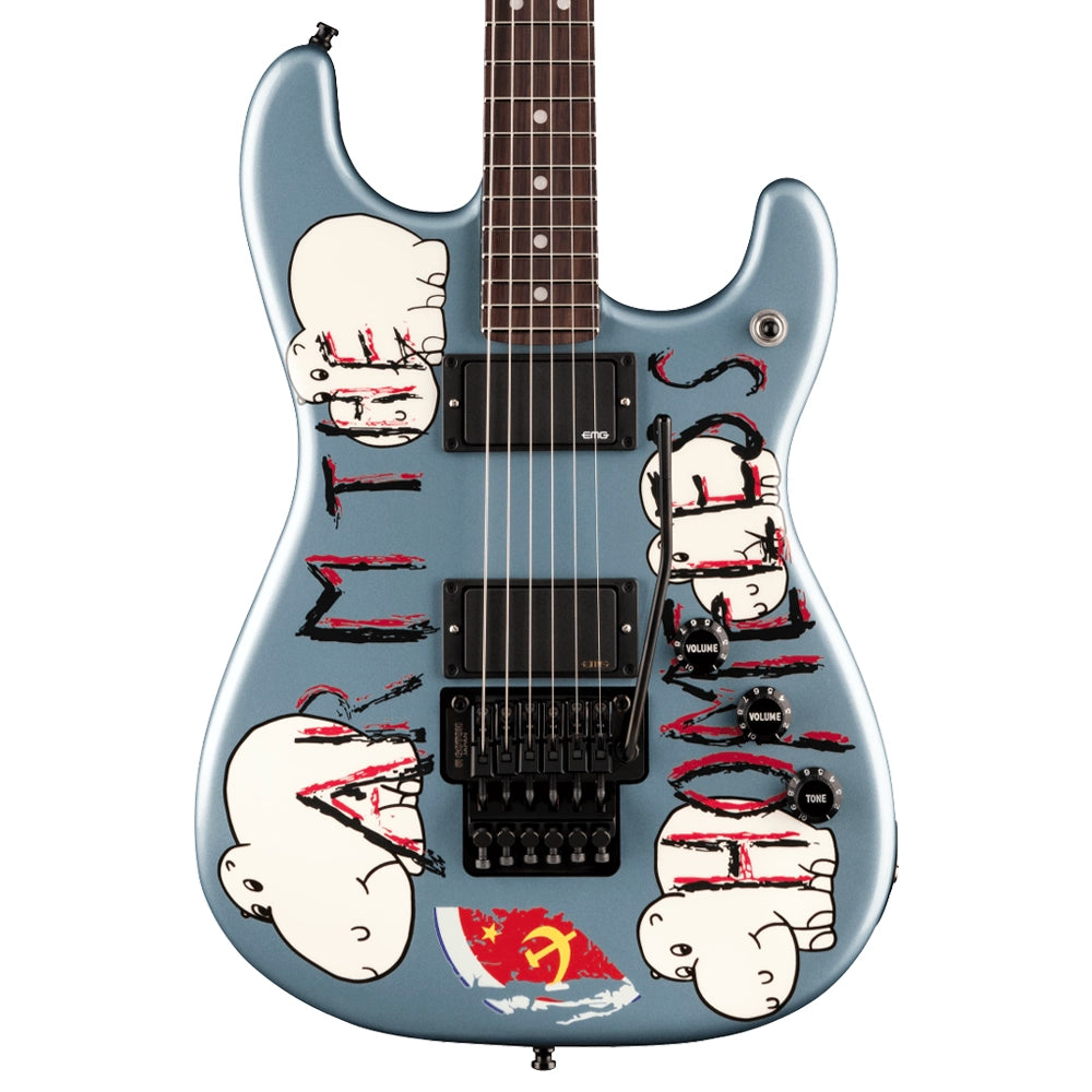 Fender 0140360783 Guitarra Eléctrica Tom Morello Arm The Homeless Blue Ice Metallic