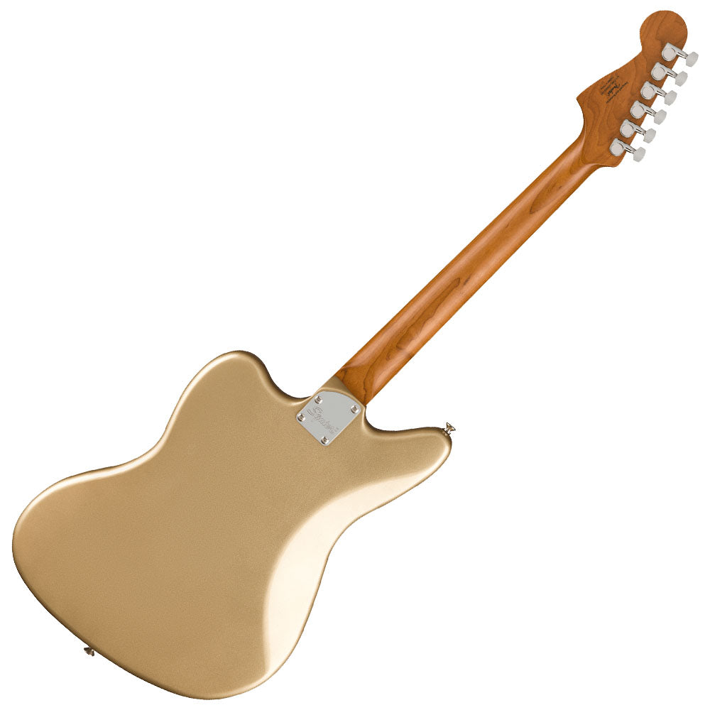 Guitarra Eléctrica Fender SQUIER 0370350544 Contemporary Jaguar HH ST, Black Pickguard, Shoreline Gold
