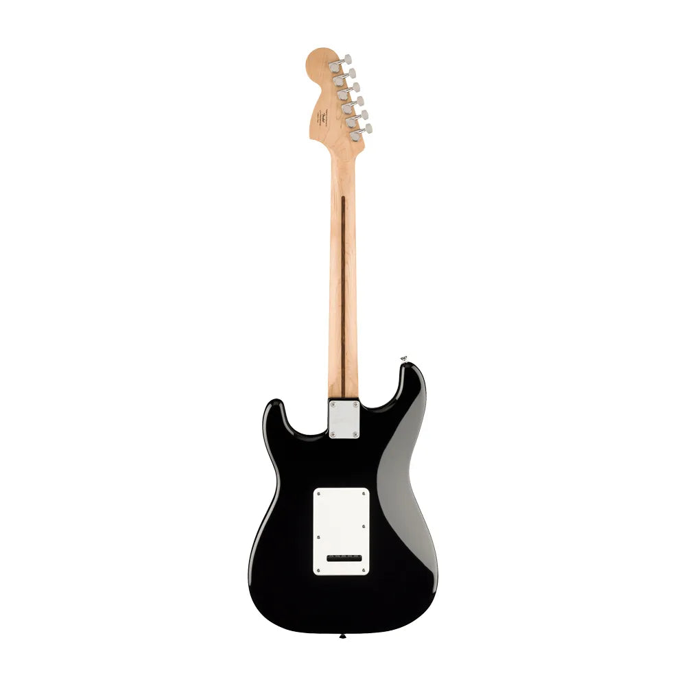 Fender 0372873206 Guitarra Eléctrica Affinity Series Stratocaster Mustang Micro Pack Black, Gig Bag HD9 MX CHN BR