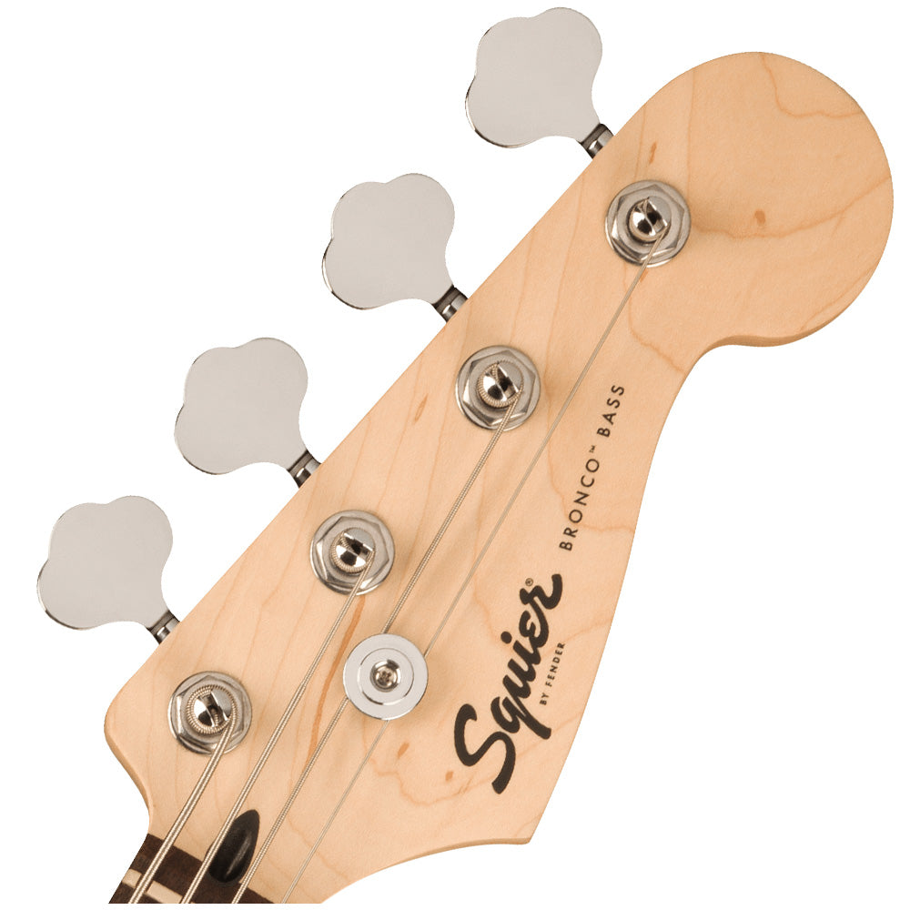 Fender Squier Sonic Bronco Bass White Pickguard Black Bajo Eléctrico 0373800506
