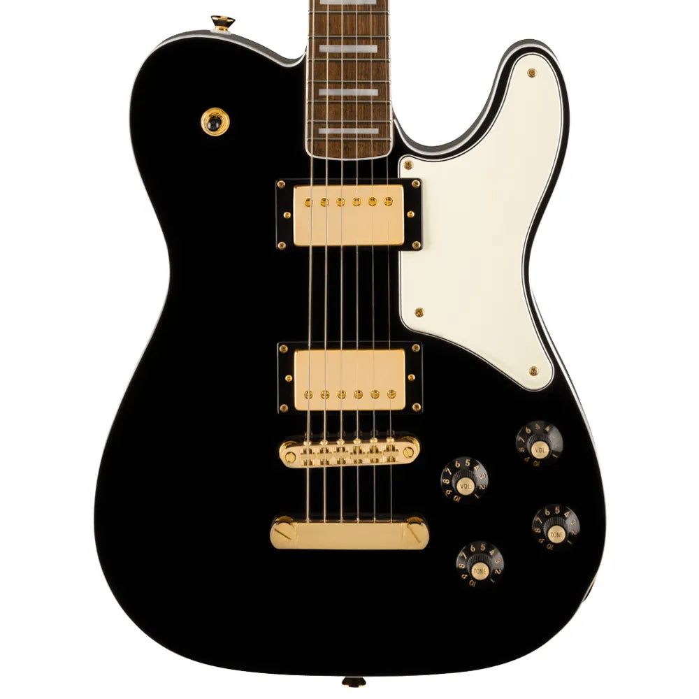 Fender 0377026506 Guitarra Eléctrica Limited Edition Paranormal Troublemaker Telecaster Deluxe Gold Hardware Black