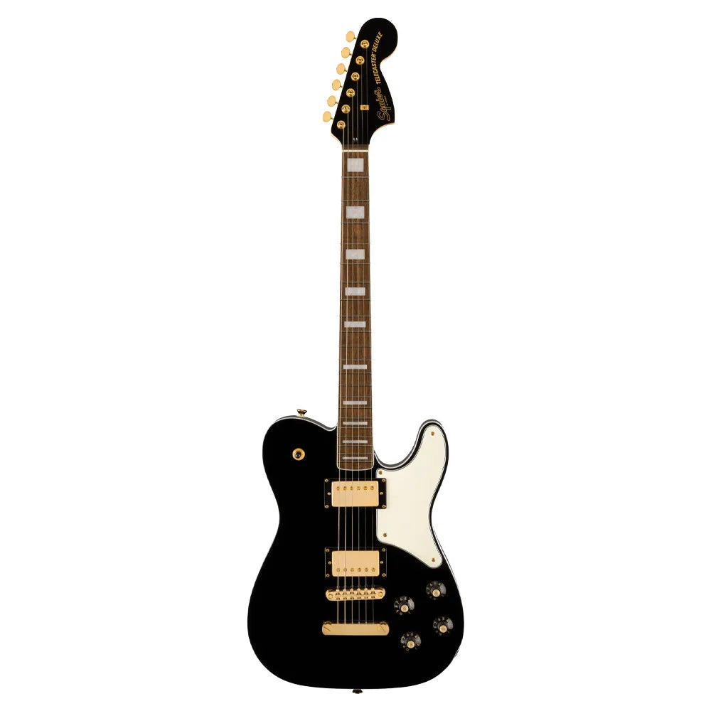 Fender 0377026506 Guitarra Eléctrica Limited Edition Paranormal Troublemaker Telecaster Deluxe Gold Hardware Black