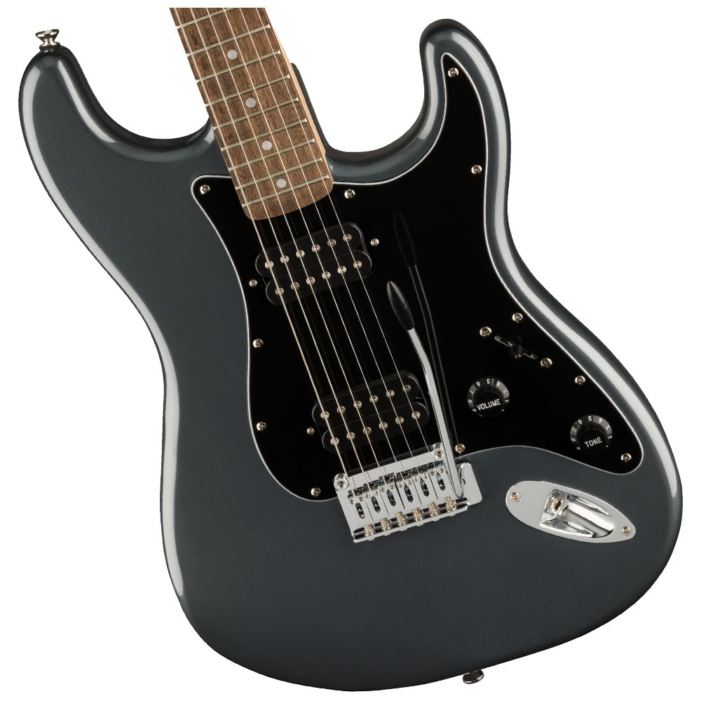 Guitarra Eléctrica Fender SQUIER 0378051569 Affinity Series Stratocaster HH Charcoal Frost Metallic