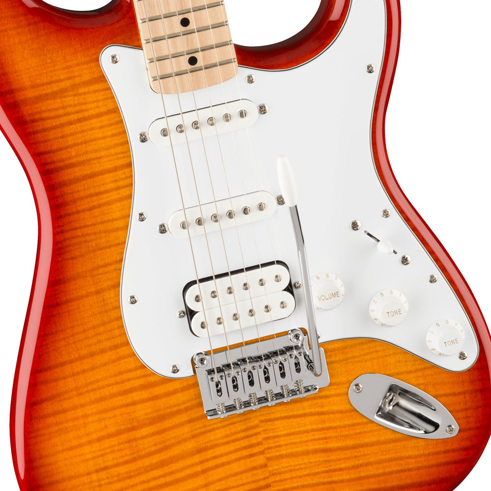 Guitarra Eléctrica Fender SQUIER 0378152547 Affinity Series Stratocaster FMT HSS, Sienna Sunburst