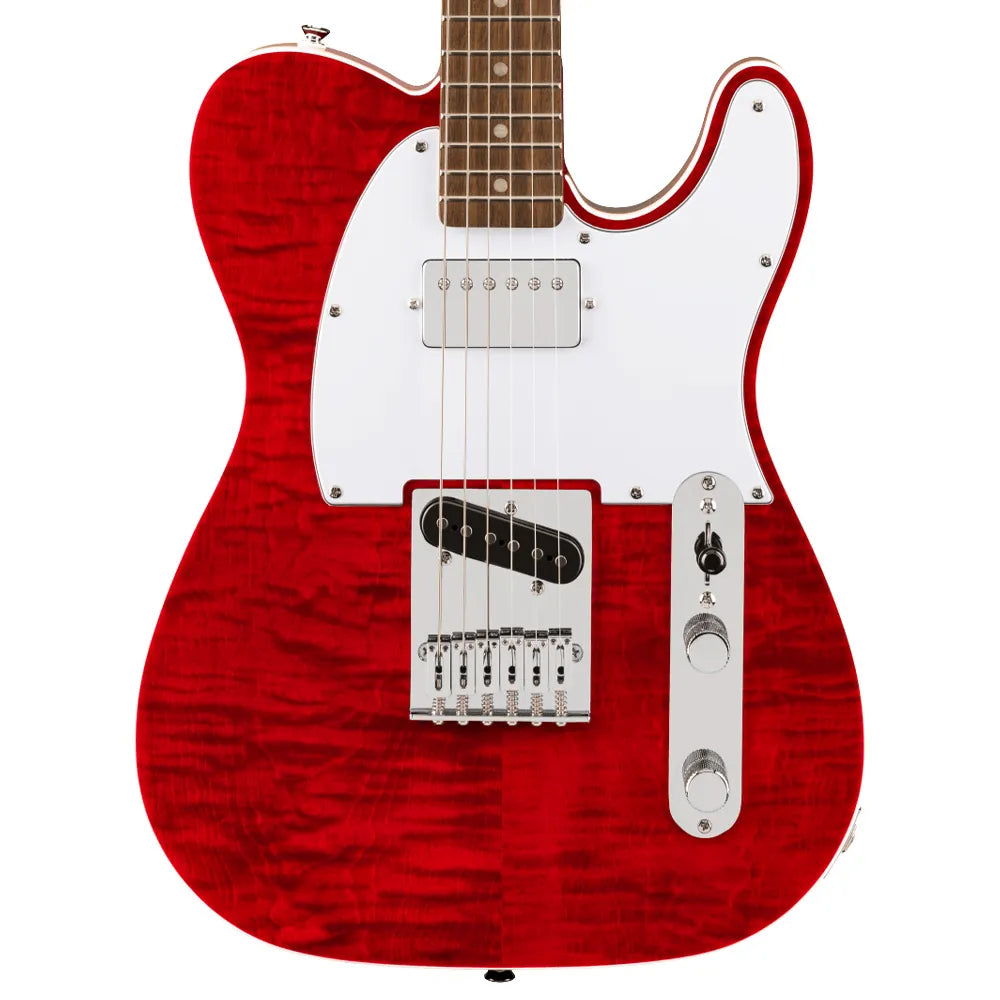 Fender Squier 0378280538 Guitarra Eléctrica Affinity Series Telecaster FMT SH Crimson Red Transparent