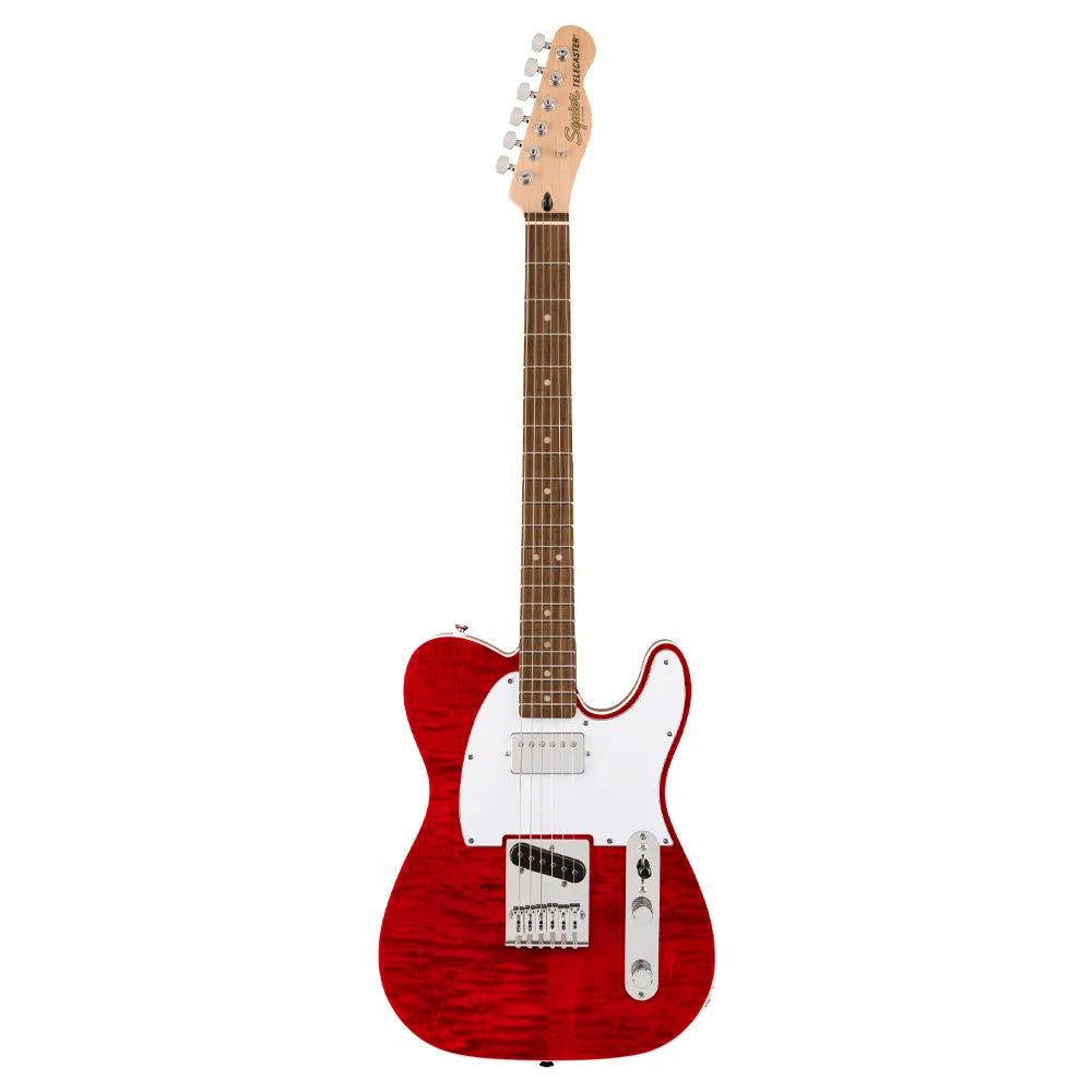 Fender Squier 0378280538 Guitarra Eléctrica Affinity Series Telecaster FMT SH Crimson Red Transparent