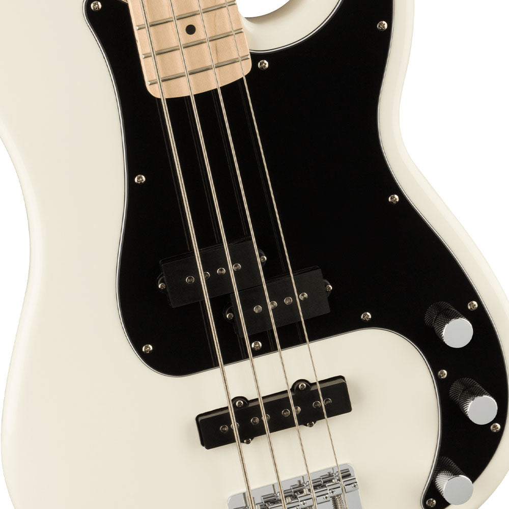 Bajo Eléctrico Affinity Series Precision Bass PJ Black Pickguard Olympic White SQUIER 0378553505