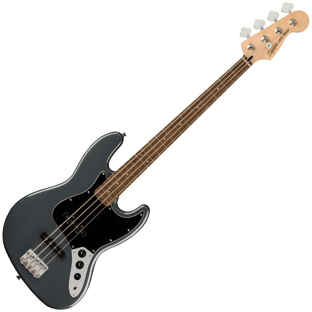 Bajo Fender SQUIER 0378601569 Affinity Series Jazz Bass Black Pickguard Charcoal Frost Metallic