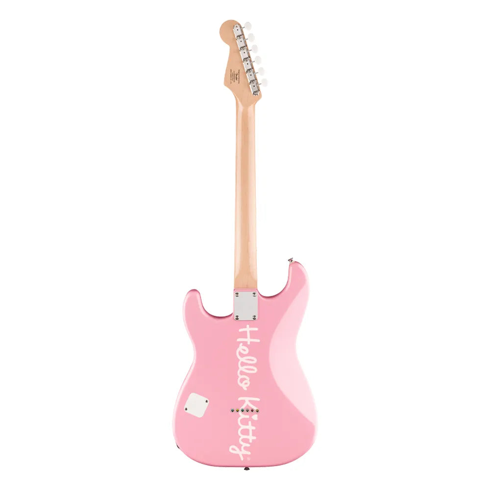 Fender Squier 0379102970 Guitarra Eléctrica Limited Edition Hello Kitty Stratocaster with Gig Bag Black andPink