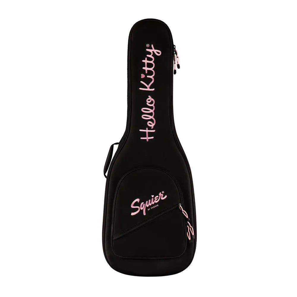 Fender Squier 0379102970 Guitarra Eléctrica Limited Edition Hello Kitty Stratocaster with Gig Bag Black andPink