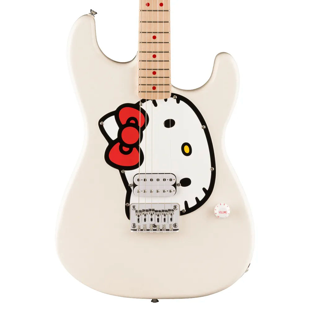Fender Squier 0379102980 Guitarra Eléctrica x Hello Kitty White Stratocaster