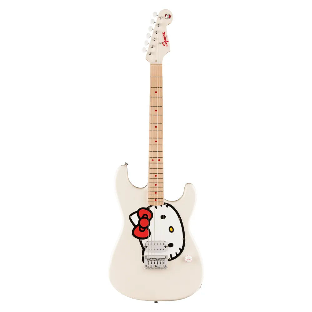 Fender Squier 0379102980 Guitarra Eléctrica x Hello Kitty White Stratocaster
