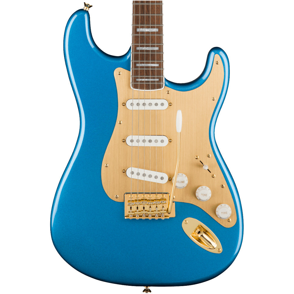 Guitarra Eléctrica Squier 0379410502 40th Anniversary Stratocaster Gold Edition Lake Placid Blue