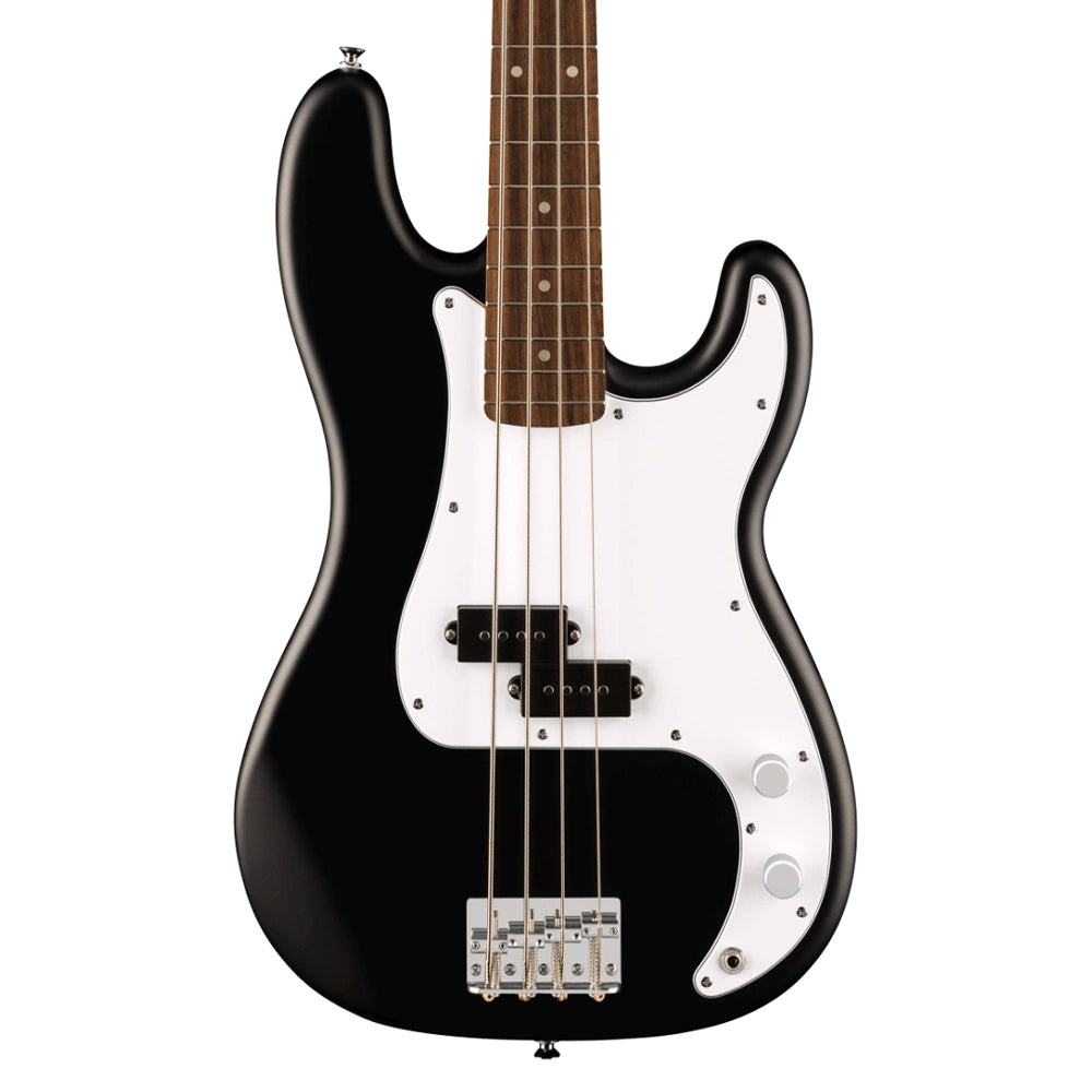 Squier 0379900006 Paquete Bajo Eléctrico Debut Collection Precision Bass Black 120V (Funda Tahalí Cable Atril Encordadura)