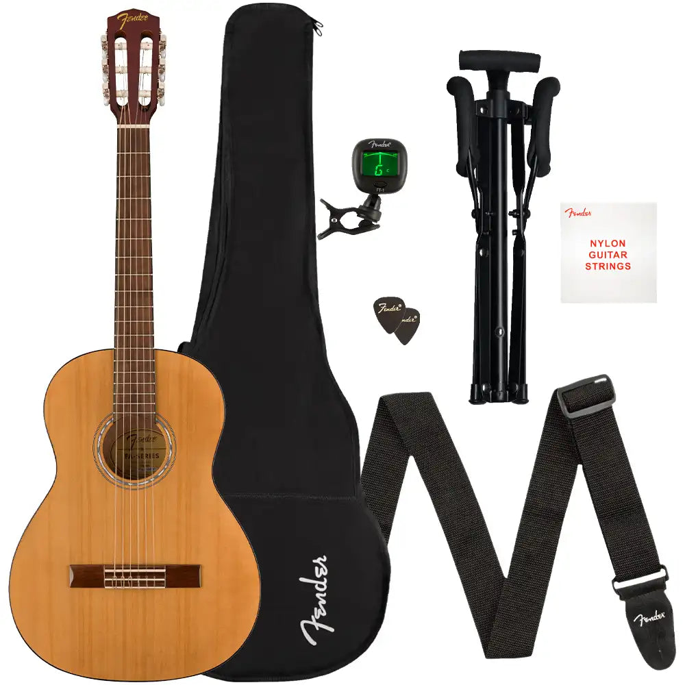 Fender 0971170521 Guitarra Acústica Paquete Starter FA15N 3/4 Natural