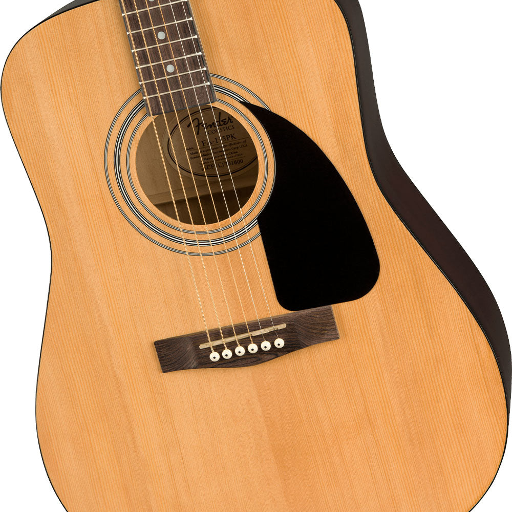 Paquete Guitarra Acústica Fender Fa-115 Dreadnought Walnut 0971210721