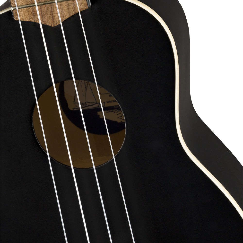 Ukulele Fender 09716610706 Soprano Black Wn 0971610706