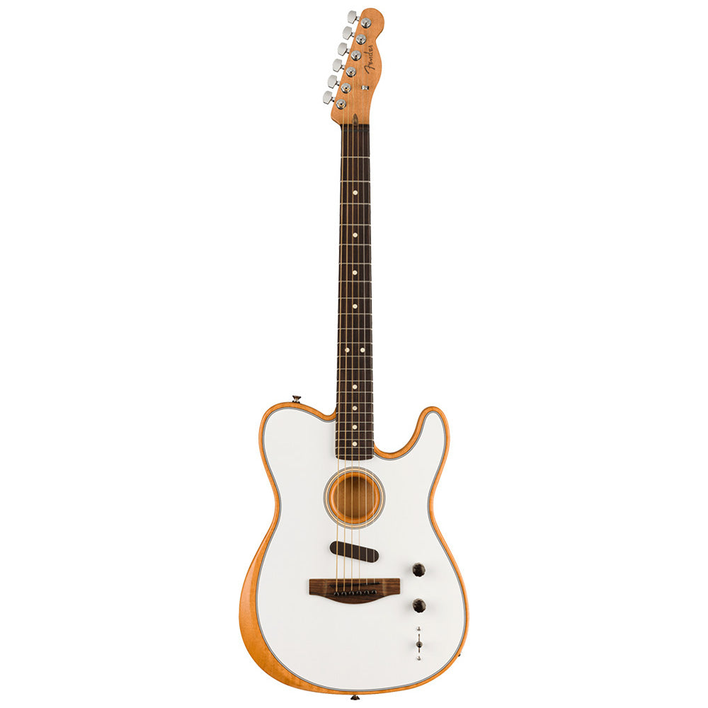 Guitarra Acoustasonic Fender 0972213280 Player Telecaster, Arctic White