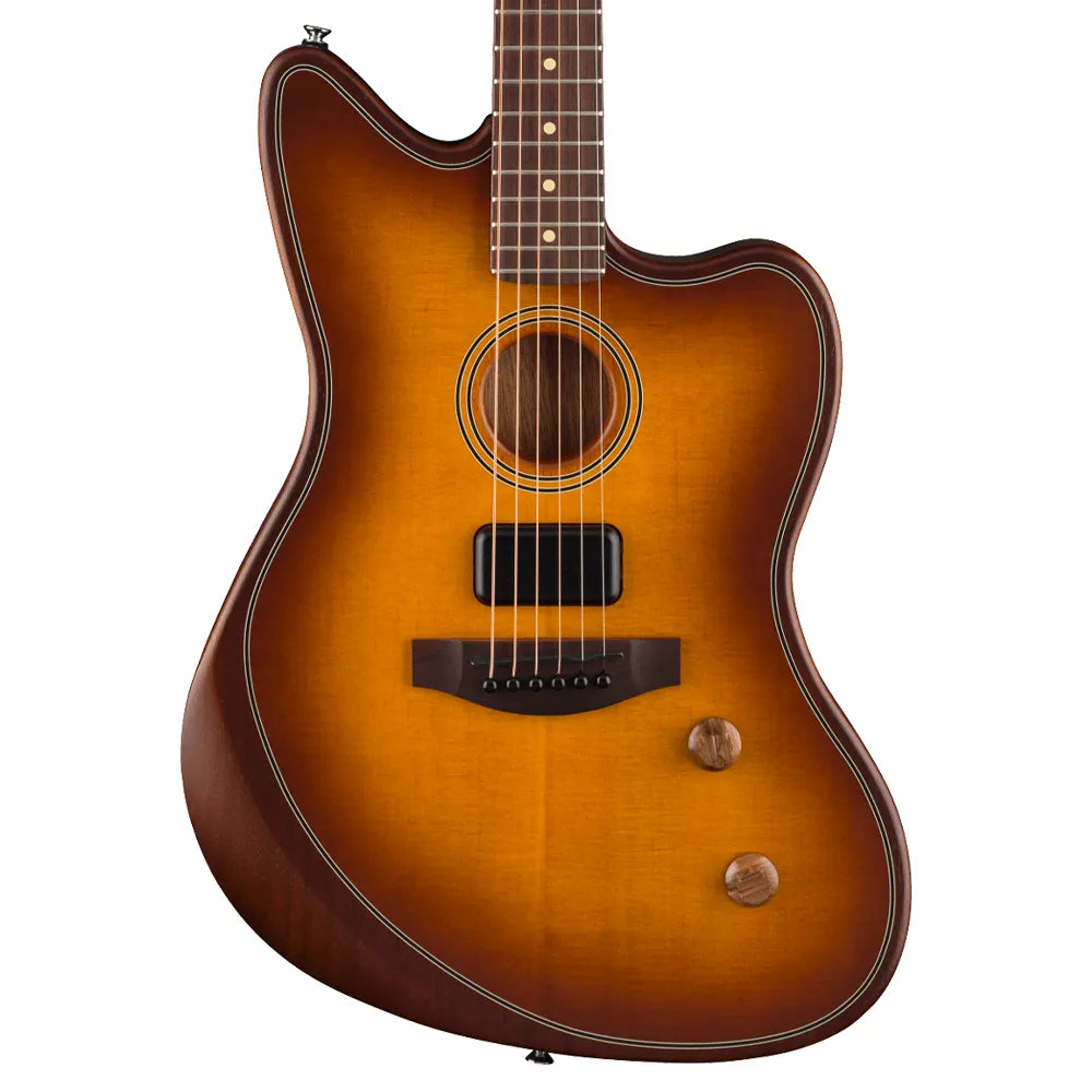 Fender 0973133542 Guitarra Electroacústica Acoustasonic Standard Jazzmaster Honey Burst