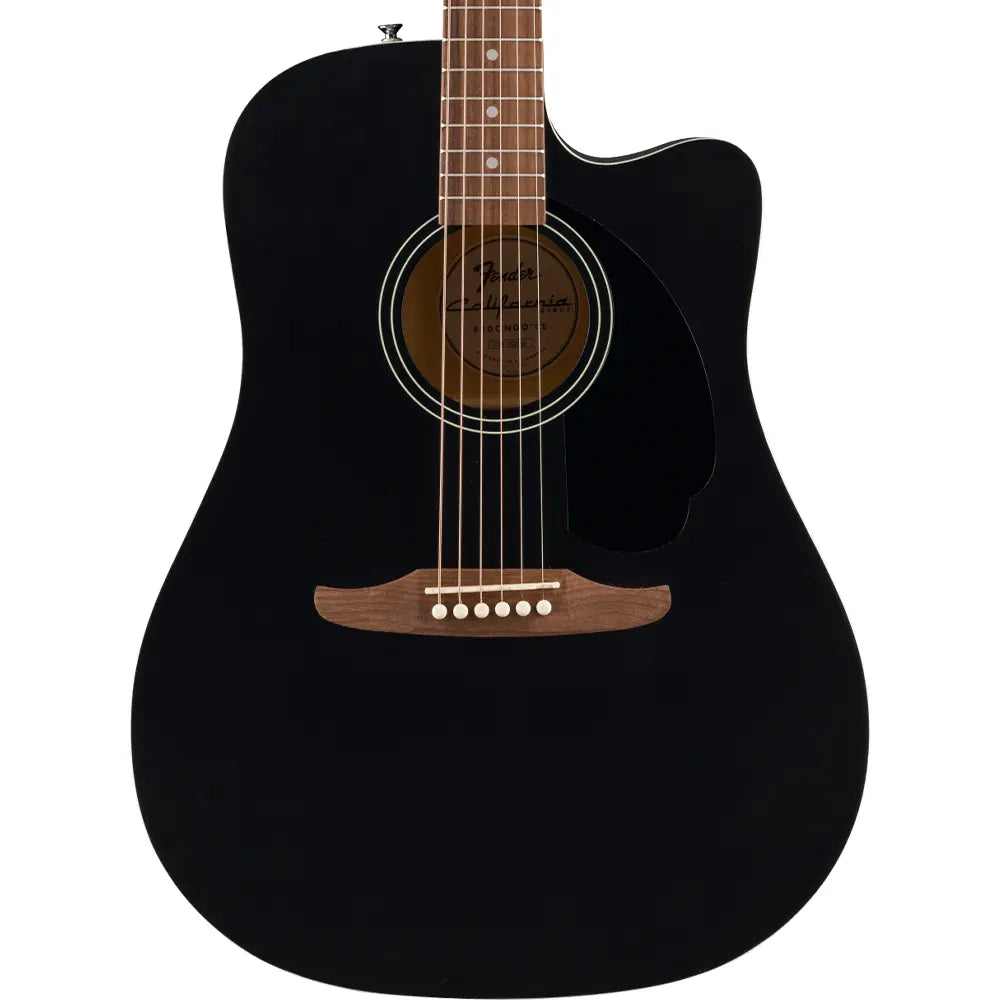 Fender 0974010506 Guitarra Electroacústica California Debut Redondo CE Black