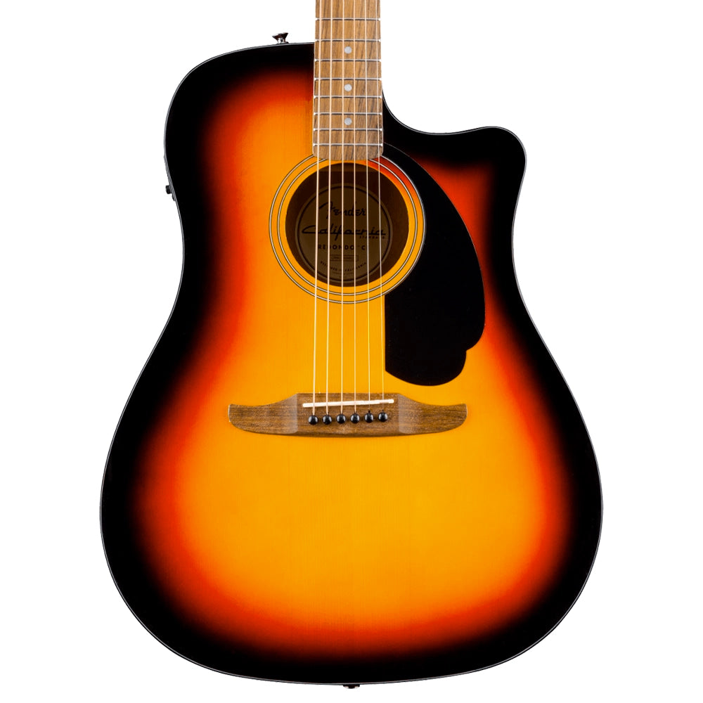 Fender 0974220500 Guitarra Electroacústica California Standard Redondo CE Spruce Top Sunburst