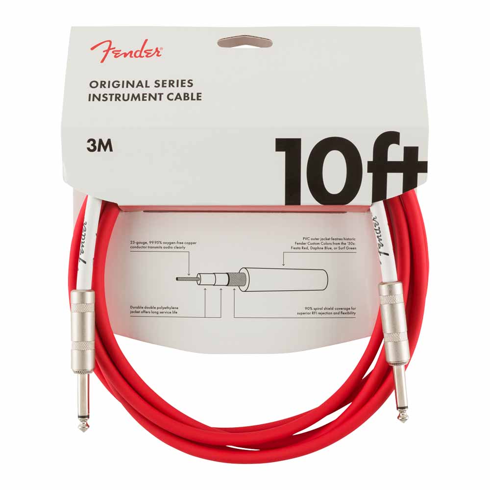 Cable para Instrumento 3m Fiesta Red FENDER 0990510010