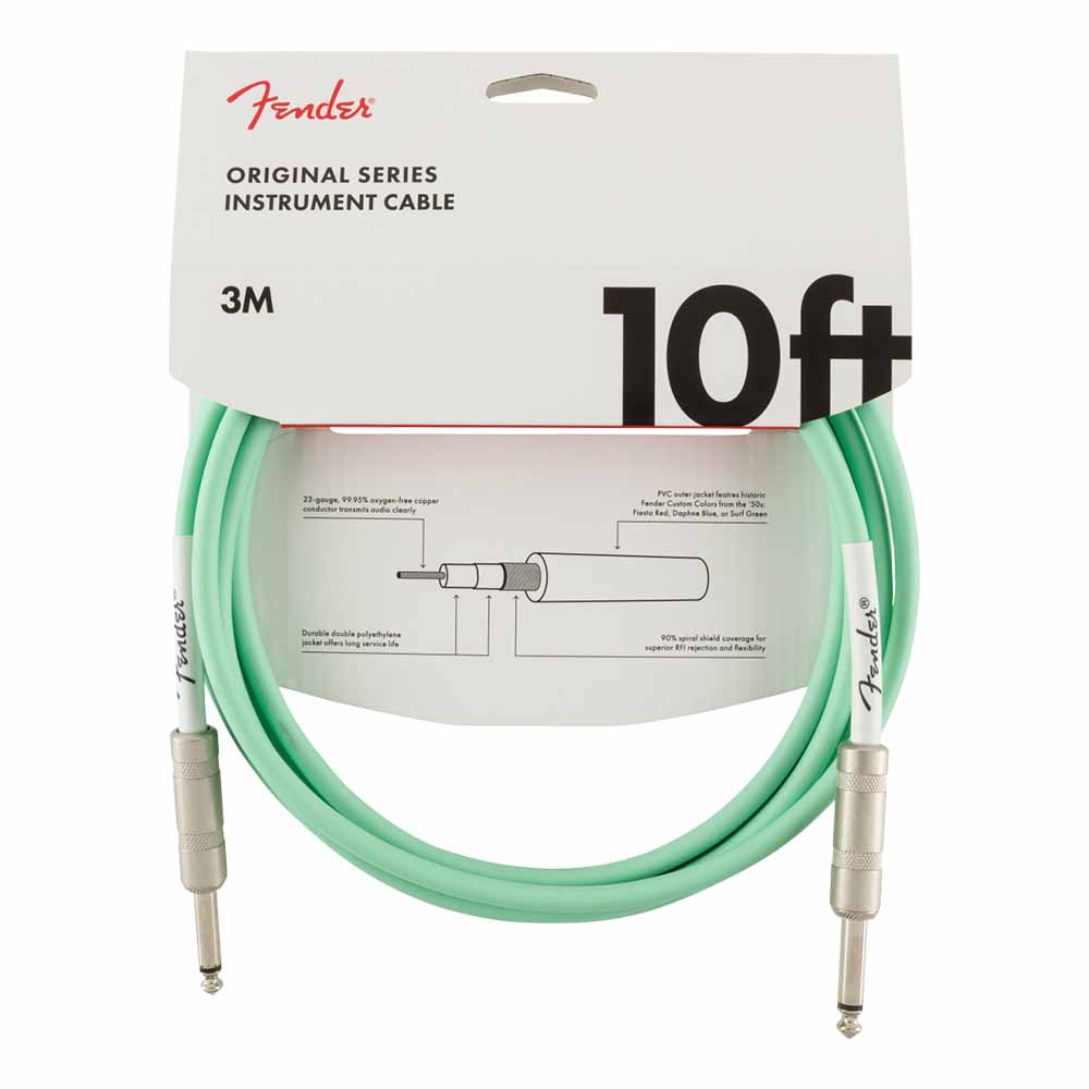 Cable para Instrumento 3m Surf Green FENDER 0990510058