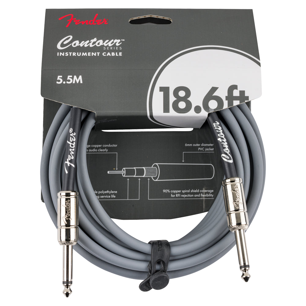 Fender 0990571824 Cable para Instrumento Contour Plata 18.6'
